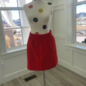JCrew Red Skirt